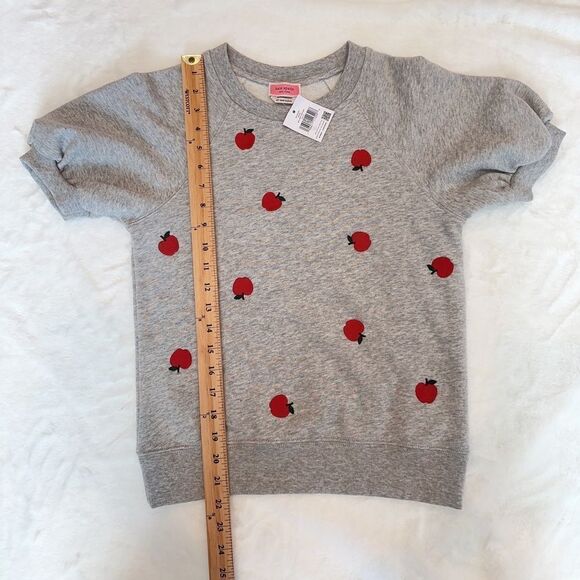 NWT Kate Spade Apple-embroidered Pullover size XS - Picture 5 of 10